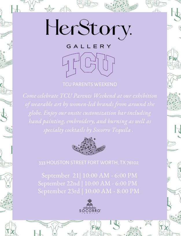 HerStory Gallery TCU Parents Weekend Activations Fort Worth Magazine